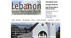 Desktop Screenshot of lebanonumc.net