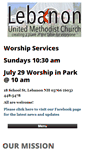 Mobile Screenshot of lebanonumc.net