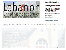 Tablet Screenshot of lebanonumc.net